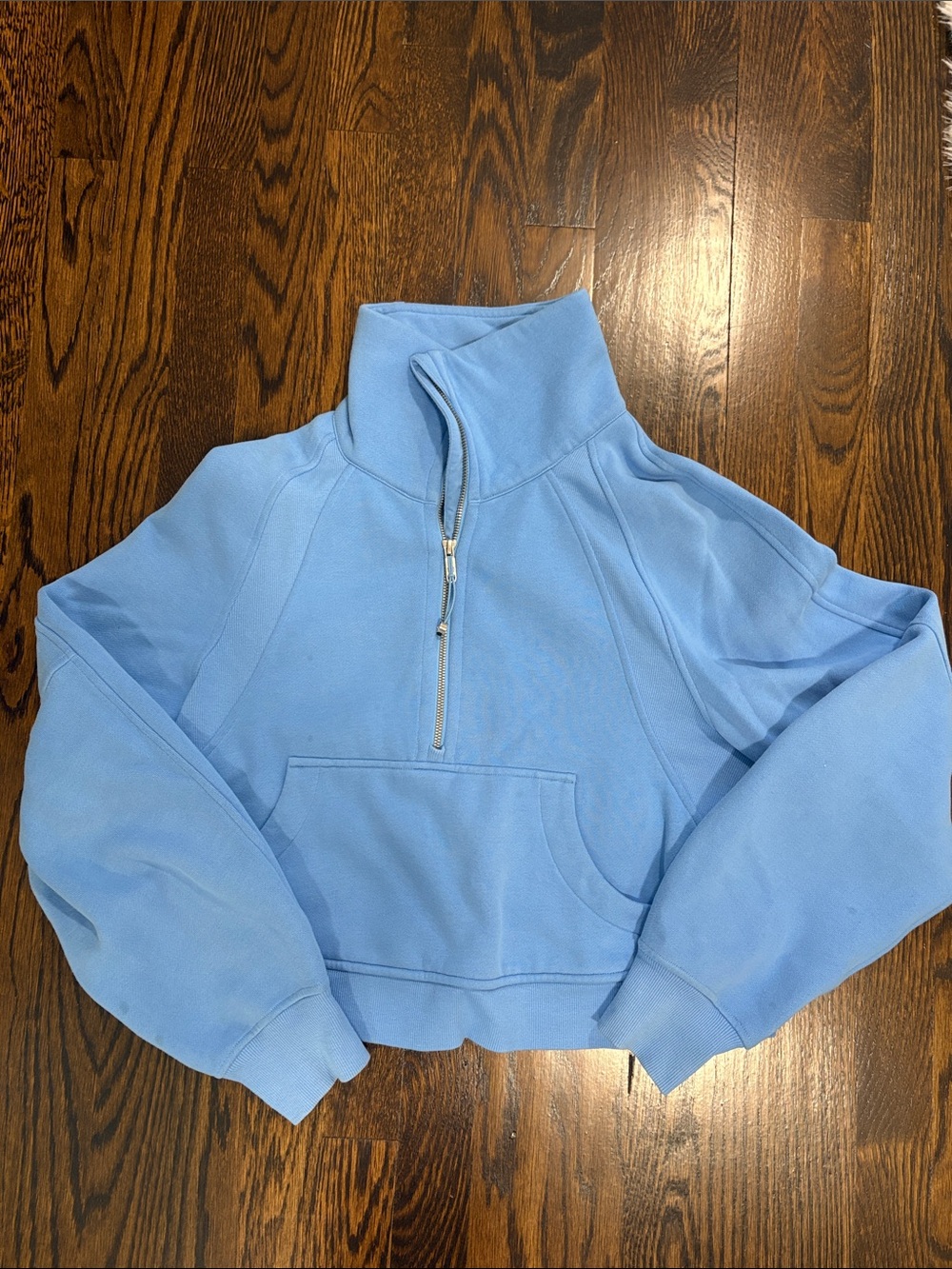 Lulu Scuba quarter zip Poolside Blue